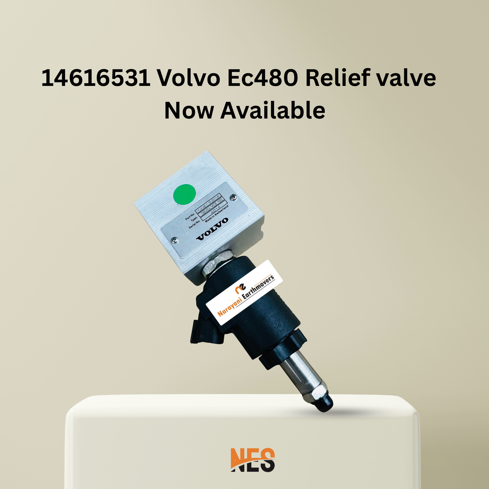 14616531 Volvo Ec480 Relief valve