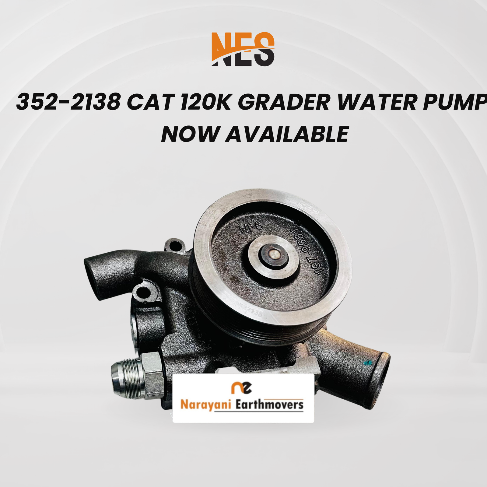 352-2138 Cat 120K Grader Water pump